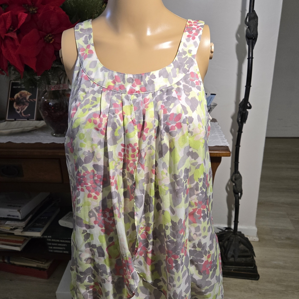 Floral Sleeveless Top - Multicolor